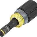 Klein Tools 32561HDRT KNECT 7-in-1 Ratcheting Screwdriver, Impact Rated, Stubby with Phillips, Slotted Bits, 3 Nut Drivers, Adapter, 7-Piece