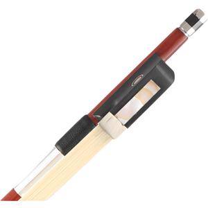 AMZZ Superior Brazilwood 4/4 Violin Bow  Handmade, Well-Balanced with Ebony Frog & White Horsehair for Intermediate & Advanced Violin Players