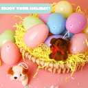 JOYIN 24 Pack Prefilled Easter Eggs of Mini Stuffed Animal Plush Toys Baster Stuffer Filler for Kids Easter Egg Hunt Game, Classroom Prize Supplies