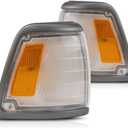 For 1992-1995 Toyota Pickup 2WD DLX/SR5 Front Parking Light Driver and Passenger Side Pair For TO2520126