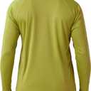 Mens UPF 50+ Rash Guard Swim Shirt Long Sleeve Moisture Wicking Quick Dry Lightweight Wrinkle-Resistant (Green, XXL)