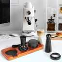 7 PCS Espresso Accessories,Espresso Tamper Tools,WDT Tool Espresso Machine Accessories Kit,Coffee Tamper with Wood Espresso Tamping Station,Distributor,Stirrer,Dosing Funnel,Brush,Puck Screen (54mm)