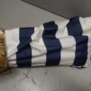 AMMSUN Beach Cabana, 6.5'6.5' Beach Canopy, Easy Set up and Take Down, Cabana Tent with Sand Pockets, Instant Sun Shade with Side Wall, Navy Sailor