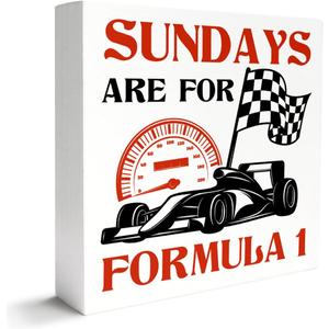 Racing Gifts for Women Men, Racing Race Car Decor for Home Room Man Cave, Race Racing Decorations for Room, Car Lover Gifts for Racing Lover Men Women, Sunday Are