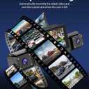 4 Channel Dash Cam 360 View for All-Round Protection, 4-Way Front Rear Inside Recording, Built-in 5G WiFi & GPS, APP Control, 8 IR Night Vision, 24H Parking Monitor, G-Sensor, Free TF Card