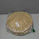 Round Woven Placemats Set of 8, Natural Water Hyacinth Place mats, Rattan Placemats Wicker Placemats Farmhouse Boho Braided Heat Resistant Outdoor Placemat Patio Table Place Mats (13 inch Set of 8)