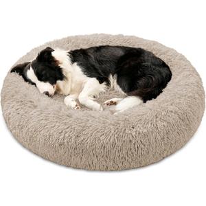 JOLLYVOGUE Washable Dog Bed Medium Size Dog, 31 Inch Donut Medium Pet Bed