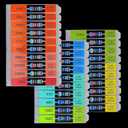 EEEEE 1/2W 30 Values 600pcs Individual Compartment 1 Ohm-1M Ohm with 1% Metal Film Resistor Assortment Kit and Electrical Industrial Assorted Set K Ohm Pack for Led Lights