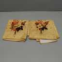 Vintage Fall Floral Kitchen Towels, Retro Rustic Antique Wildflower Floral Dish Tea Towels for Kitchen, Cottagecore Flower Decorative Hand Towels for Bathroom Decor, 16x24 Inch Set of 2