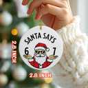 2 x 6 7 Ornament | 2025 Slang Christmas | Funny 67 Christmas Ornaments | Funny Teen Grandkid Ornament | Gen Alpha Xmas Gift | 67 Gift