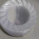 U-QE 60 Pieces Clear Plastic Plates - 9 Inch Disposable Plates - Washable & Reusable - Premium Hard Clear Plates - Party Supplies for Birthdays, Celebrations, Travel, Wedding, Party and Events