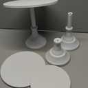 HBlife 3 Pcs Cake Stand, White Cake Stand Set Disc Diameter 8" 10" 12", Perfect Dessert Table Display Set, Cupcake&Cake Stands for Party, Wedding, Birthday, Baby Shower, Anniversary (Metal)