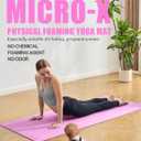 LOLLIPOP Thick Yoga Mat, Non-Slip Exercise Mat for Yoga, Pilates, Stretching Fitness & Exercise Mat with Easy-Cinch Carrier Strap, 72"L x 32"W x 1/4 Inch Thick,Pink