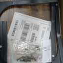 C-Shaped Side Table for Couch - Small Coffee Stand Sofa Tray Desk with Metal Frame and Waterproof Scratch Resistant, Modern End Accent for Living Room, Bedroom, Small Spaces, Rustic Brown