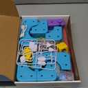 68 PCS Anti-Jam Magnetic Tracks,Flexible Magnetic DIY Electric Train Track Set for Toddlers 3+, USB-Powered STEM Educational Toy Gift