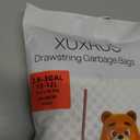 XUXRUS Small Trash Bags 3 Gallon Drawstring, White Garbage Bags for Bathroom Trash Can Unscented, Strong & Durable, Easy-Dispense Design, 50 Count Mini Trash Bags for Home Office