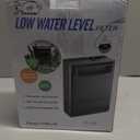 290GPH Turtle Tank Filter for 20-85 Gallon, Turtle Filter Low Water Level Available and Flow Adjustable, Turtle Water Filter for Shrimps Amphibians Turtle Tank Saltwater Freshwater Crystal Clear (Black)