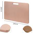 LEOLIO 24 x 20 Inch Clay Wedging Board with Built-in Handle, Portable HDF Board for Clay Art Enthusiasts, 9mm Thickness Clay Board for Crafts Ceramics Pottery Tools