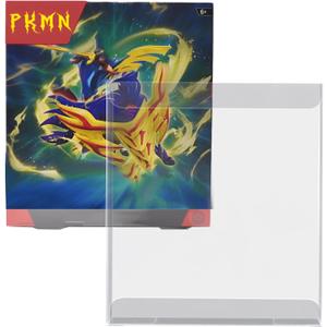 10 pack Protective Clear Case Compatible for Pokemon New SV8 Booster Bundle Boxes