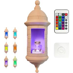 mutank Puerto Rican Garita Wall Coqui Desk Lamp, Coqui Frog Puerto Rico Frog Night Light Adjustable Color, for Bedroom Living Room Childrens Room Office Decor(Without Sound)(9.8 * 4.1 in)