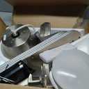 42 Inch Ceiling Fans with Lights and Remote, Brushed Nickel Flush Mount Low Profile Ceiling Fan for Bedroom, Living Room, Patio, Dimmable 6 Speeds Noiseless Reversible, ETL Listed