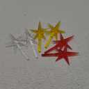 WILLBOND 6 Pieces Ceramic Christmas Tree Star Replacement Light Ceramic Tree Star Ornament Christmas Replacement Light Bulbs Accessories(Yellow)