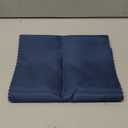 6 Pack Navy Blue Satin Table Runner 12 x 72 Inch Long,Bright Smooth Table Runner with Scalloped Edges,Silky Dinner Table Runner Decorations for Weddings,Banquet,Birthday Parties,Graduations