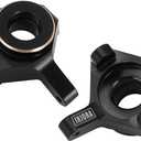 INJORA Brass Front Steering Knuckles Black RC Counterweights for 1/24 RC Crawler Axial SCX24 AX24