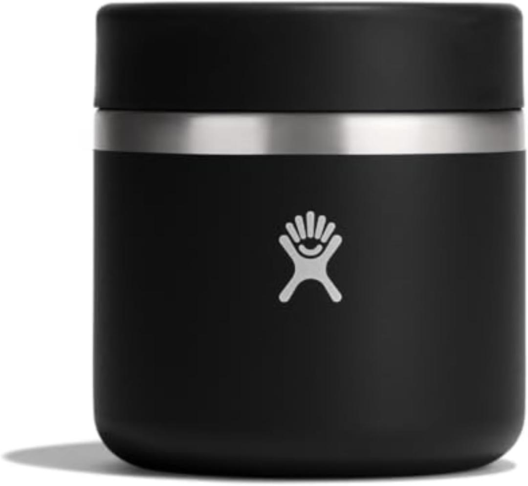 Hydro Flask Food Jar – Insulated Stainless Steel, Snack Travel Container for Hot Food, Lunch, & Soup 20 Oz Black