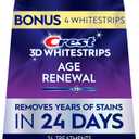 Crest 3D Whitestrips Age Renewal Teeth Whitening Kit, 24 Treatments (20 + 4 Bonus), Each with 1 Upper/1Lower, 48 Strips Crest 3DWhite Teeth Whitening Strips