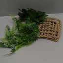 Bearded Dragon Tank Accessories, Reptile Mat Hammock Plants Bridge Jungle Climber Vines Terrarium Decorations for Leopard Gecko, Hermit Crab Lizard Snake, 20"D x 20"W x 15"H (9 PCS Without Reptile Mat)