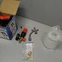 DUSICHIN Short Wand Pressure Washer Gun Foam Cannon 1/4" Quick Connector Pressure Washer Accessory,Car Wash Foam Gun Dual Ended Shift Connector 5 Pressure Washer Nozzles M22-14, M22-15 Brass Fittings