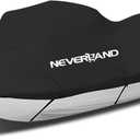 NEVERLAND Jet Ski Cover Jet Ski Covers 2 3 Seater 135'' to 145"(Black) | Waterproof Trailerable UV Resistant Heavy Duty with 2 Air Vents