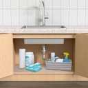 Con-Tact Waterproof Protective Liner for Under Kitchen Sink, Bathroom, Laundry Room Non-Adhesive Undersink and Vanity Mat, 24" x 48", Clear, 14.5"W x 68.6"L