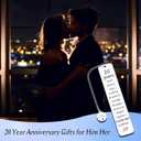 20th Anniversary, Gifts for Couple Him Her 20 Year Wedding China Anniversary Bookmark for Wife Husband or Parents - Twenty Anniv. for Women Men Platinum Anniversary Marriage Presents for Men