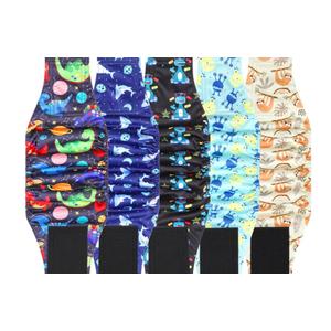 5 Pack Dog Diapers Male Reusable, Premium Belly Bands for Male Dogs, High Absorbing Male Dog Pee Wraps for Doggie in Incontinence or Excitable Urination and Training, Dino S