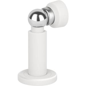 Adjustable Height Magnetic Door Stopper,Heavy Duty Magnetic Doorstop, 304 Stainless Steel Door Holder with Wall&Floor Mounted (White)