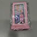 OHIFAST Waterproof Phone Pouch, IPX8 Cell Phone Case for iPhone 15 14 13 Pro Max Plus Galaxy S22 S23 up to 7" Essential Dry Bag for Beach Cruise Ship, 2 Pack,(Black+Pink)