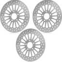 Front and Rear Brake Rotors for Harley Electra Glide for Road King for Road Glide for Street Glide, for FLHR, FLHRI/ FLHT/ FLHTI/ FLHTCU/ FLHTC/ FLHX 2000-2007, 11.5" Front*2 & Rear*1