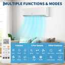 GarveeHome SEER 19 12000BTU 115V Mini Split Air Conditioner | Energy-Efficient Inverter AC System with Remote Control & Easy Installation Kit for Rooms Up to 750 Sq.Ft