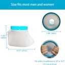 Tideshake Waterproof Foot Cast Cover for Showering, Reusable Adult Foot Cast Protector, Cast Covers for Ankle Shower after Surgery, Watertight Cast Bag for Burns