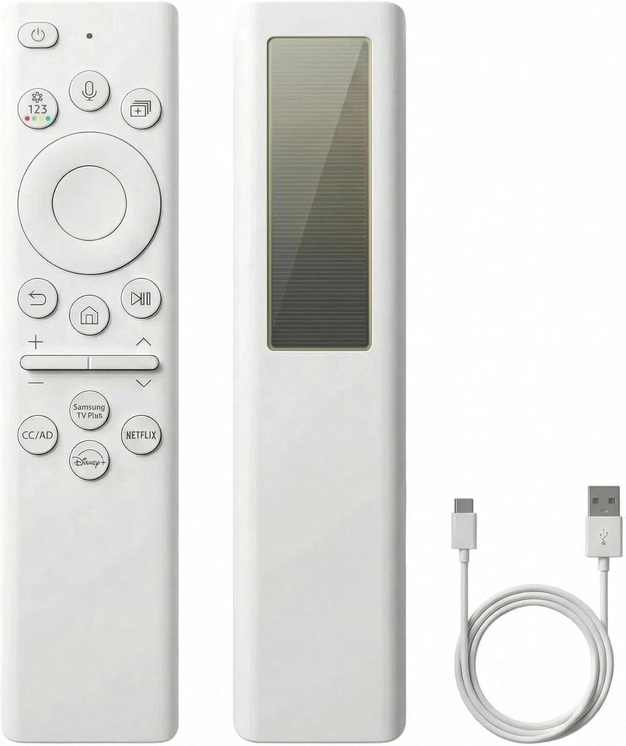 BN59-01391A Samsung Frame TV Remote, for 2018-2025 Samsung Remote Control for Smart TV with Voice Control Rechargeable Solar Cell USB-C, Compatible with Samsung Neo QLED, OLED, Crystal UHD, The Frame