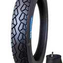60/100-14 Dirt Bike Tire and Inner Tube, Compatible with 2.50-14 with Street Tire Tread for Front or Rear Dirtbike Thickened Neumtico for Daily Use, 225kpa 32P, size