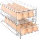 Acrylic Egg Box Transparent 18 and 36 Pack Storage for Refrigerator Kitchen Storage Size: 13.3 * 4.7 * 3.9 inches (2 pack)