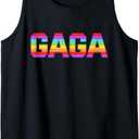 Family Matching Gaga Pop It Birthday Girls Boys Tank Top (Small, Black)