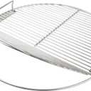 Cooking Grate 21.5 inch Kettle Grill Grate 304 Stainless Steel Round Hinged Cooking Grid Grill Accessory Replaces for Weber Original Kettle Series