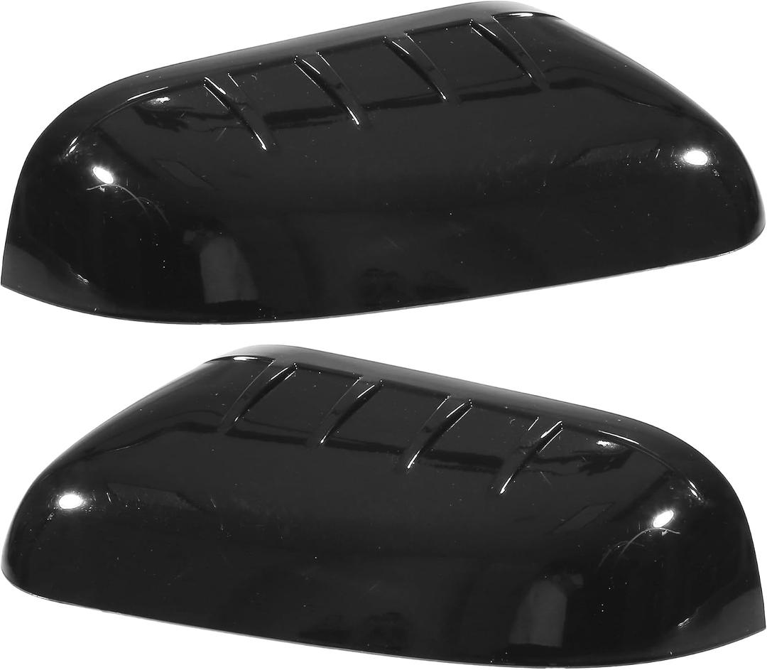 uxcell 1 Pair Left Right Gloss Black Top Half Mirror Cover for Ford Explorer 2011-2015