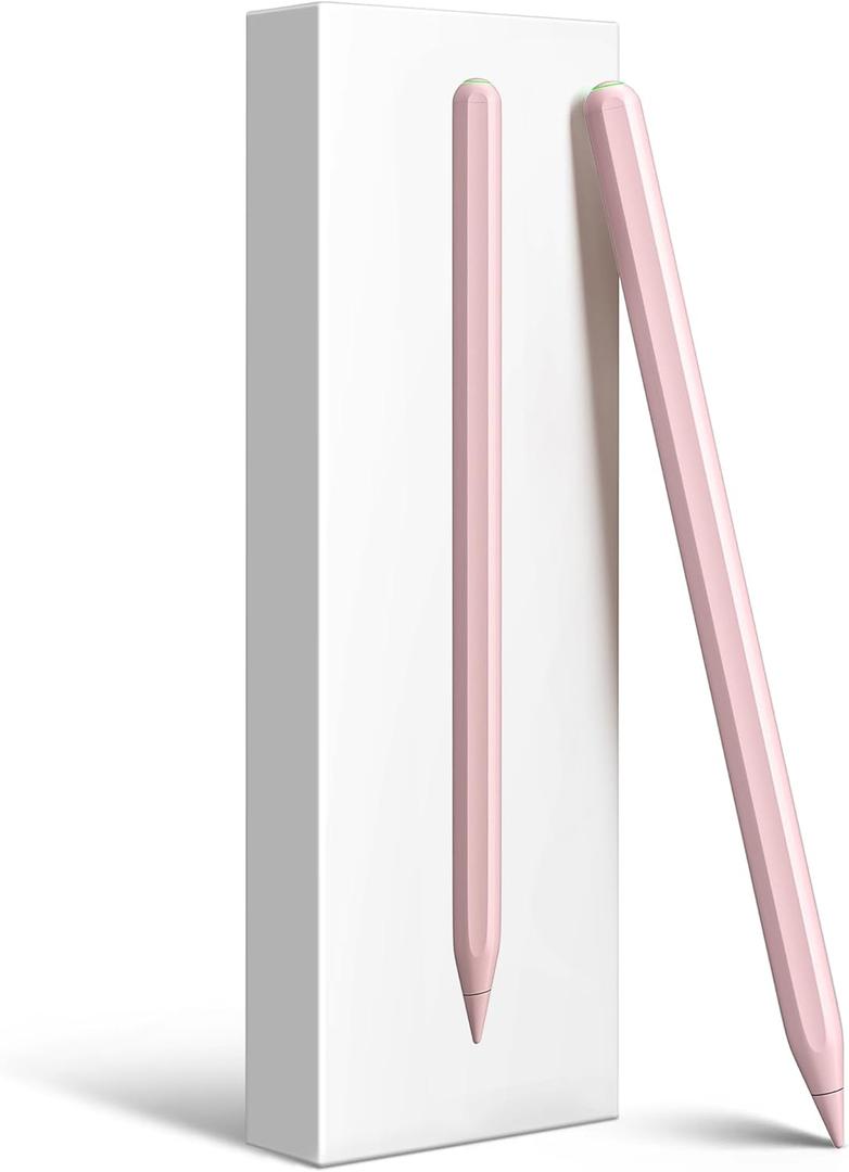 Gnanlen Pencil 2nd Generation with Magnetic Wireless Charging, Same as Pencil 2nd Generation (Pink)
