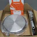 Pro DUXANO 12PC Pots and Pans Set&Hybrid 3-Ply Stainless Steel Skillet, High Heat Sear&Fry, 2-Layer Ceramic Nonstick Induction Cookware, 9H Scratch-Resistant&Anti-Warp,PFAS Free,All Cooktop/Dishwasher (Royal Blue)