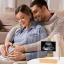 Blinking Stars Acrylic Ultrasound Picture Frame- Hi Daddy Cute Pregnancy Announcement Sign, Baby Reveal Ideas For Husband, Dad To Be Gifts- Nursery Decor Baby Sonogram Photo Frame